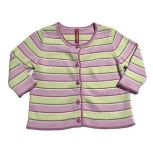Vintage Hanna Andersson combed cotton cardigan 80/18-24 months